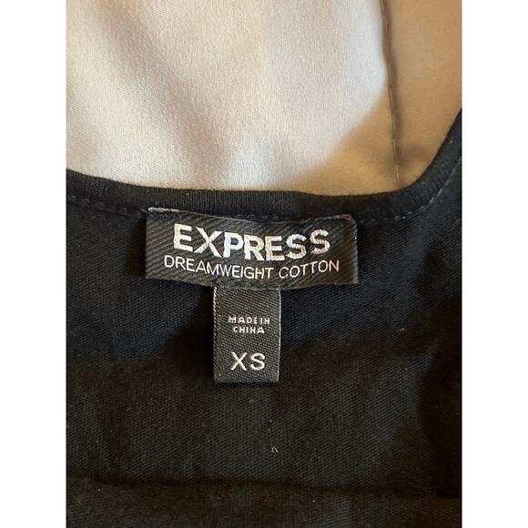 Express black dream‎ weight cotton scoop neck sequin dress size extra small ￼ - Picture 3 of 6
